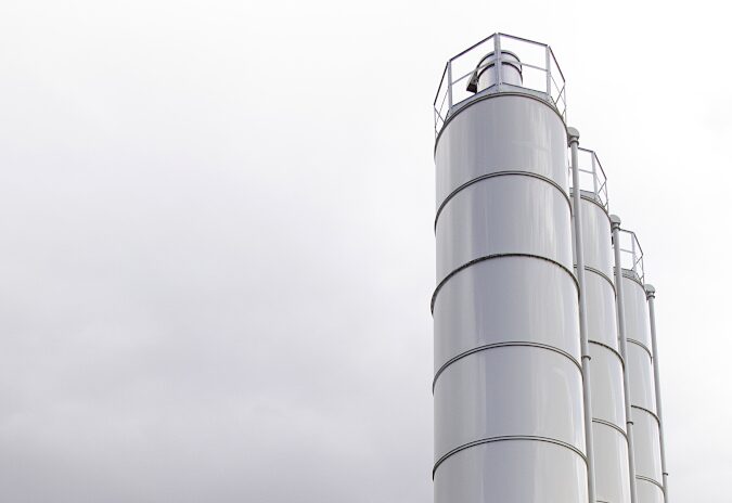 Vertikales Teleskop-Silo
